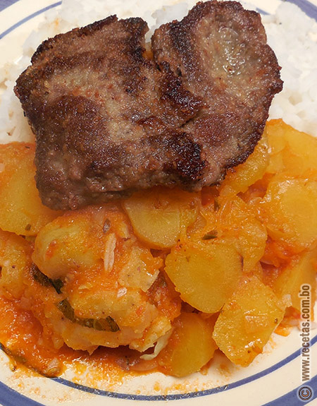 Foto del plato Racacha con Chancho al Horno